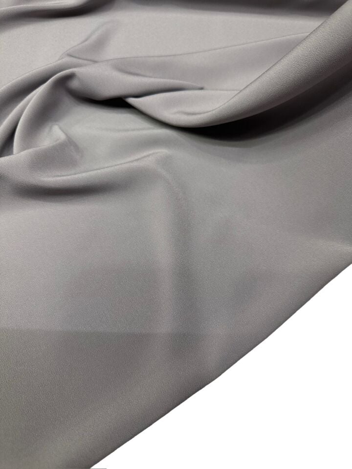 Füme Renk Elbiselik Gömleklik Pantolonluk Krep Kumaş