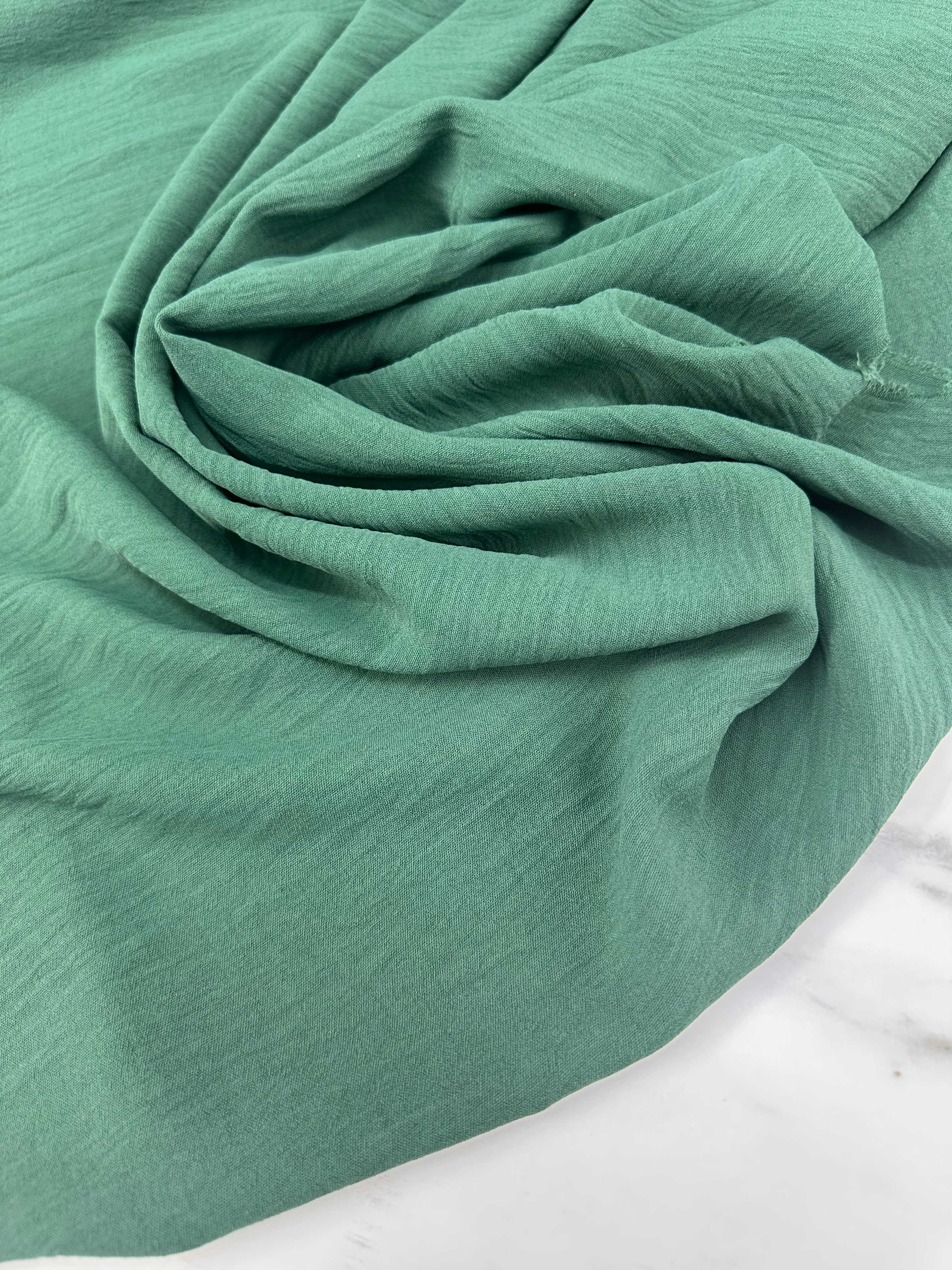 Yeşil Ayrobin Krep Elbise Etek Pantolon Abaya