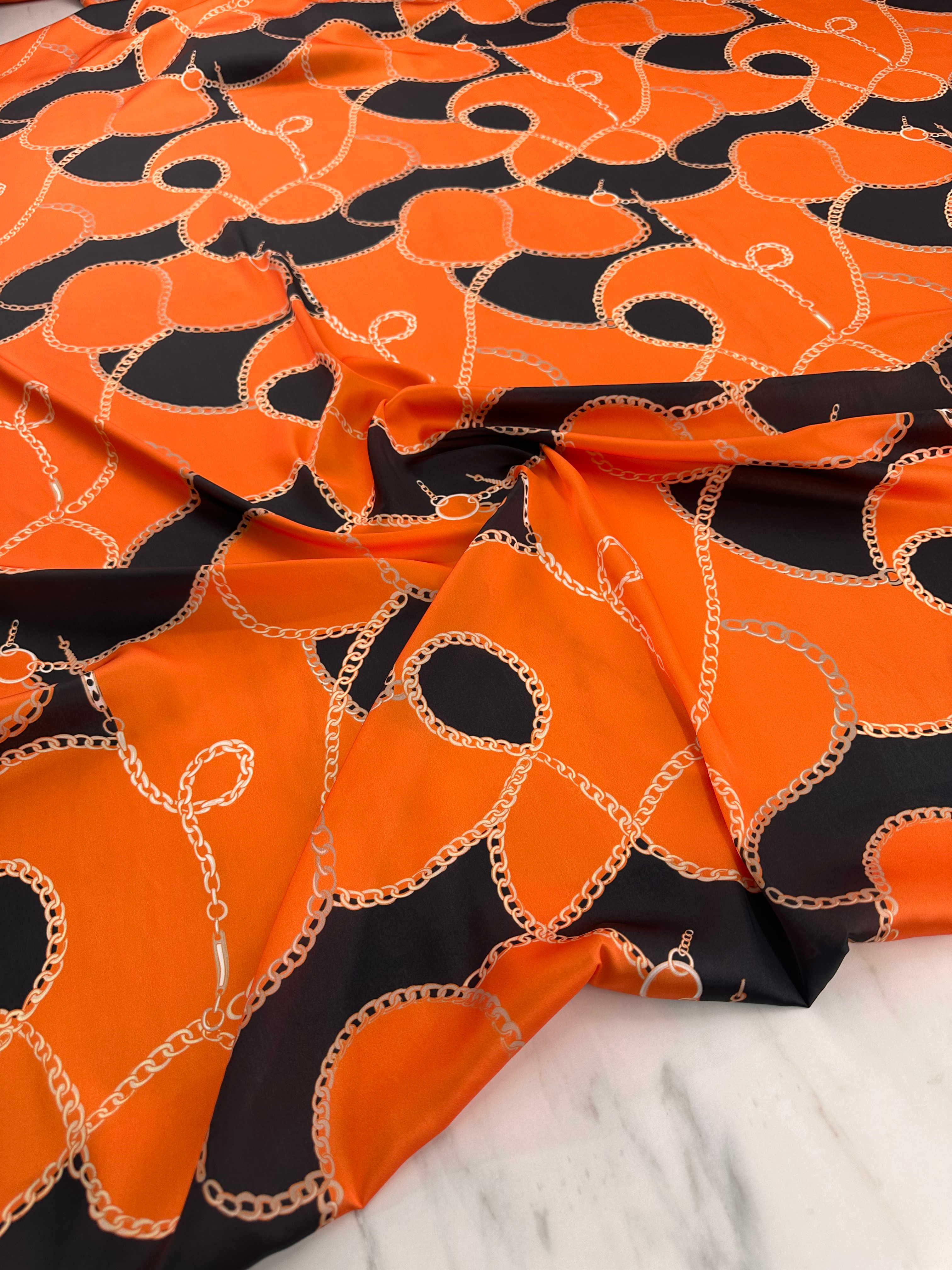 Desenli İpek Saten  Elbise Etek Gömlek Şalvar