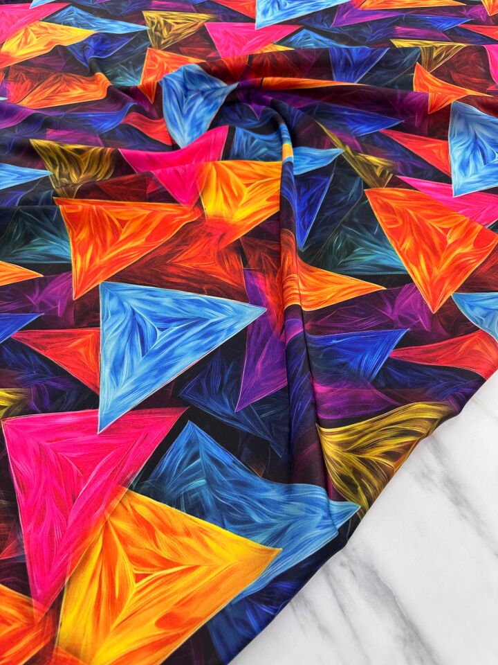 Desenli İpek Saten Kumaş Elbise Elbise Etek Gömlek Şalvar