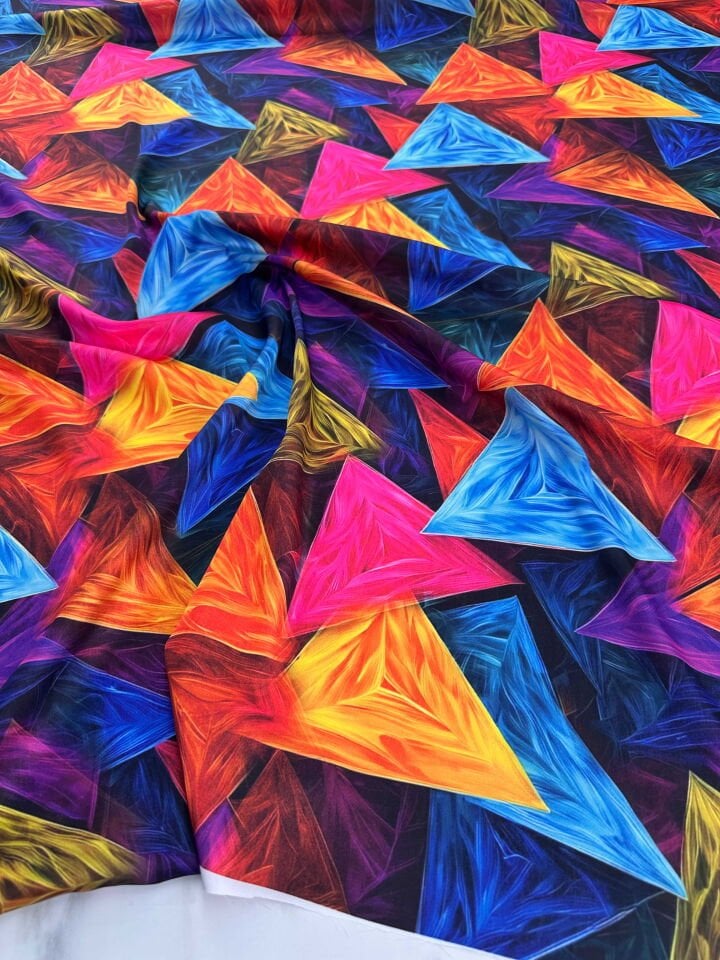 Desenli İpek Saten Kumaş Elbise Elbise Etek Gömlek Şalvar