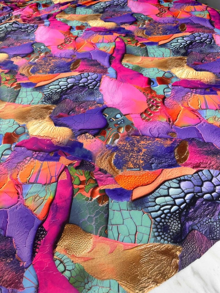 Desenli Likralı Pero Elbise Etek Şalvar Mayo Bikini Olarak Kullanabilirsiniz