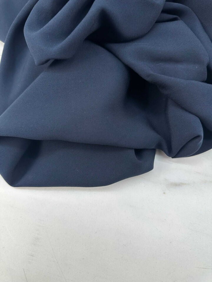 Lacivert Viskon Kumaş Yumuşak Dökümlü