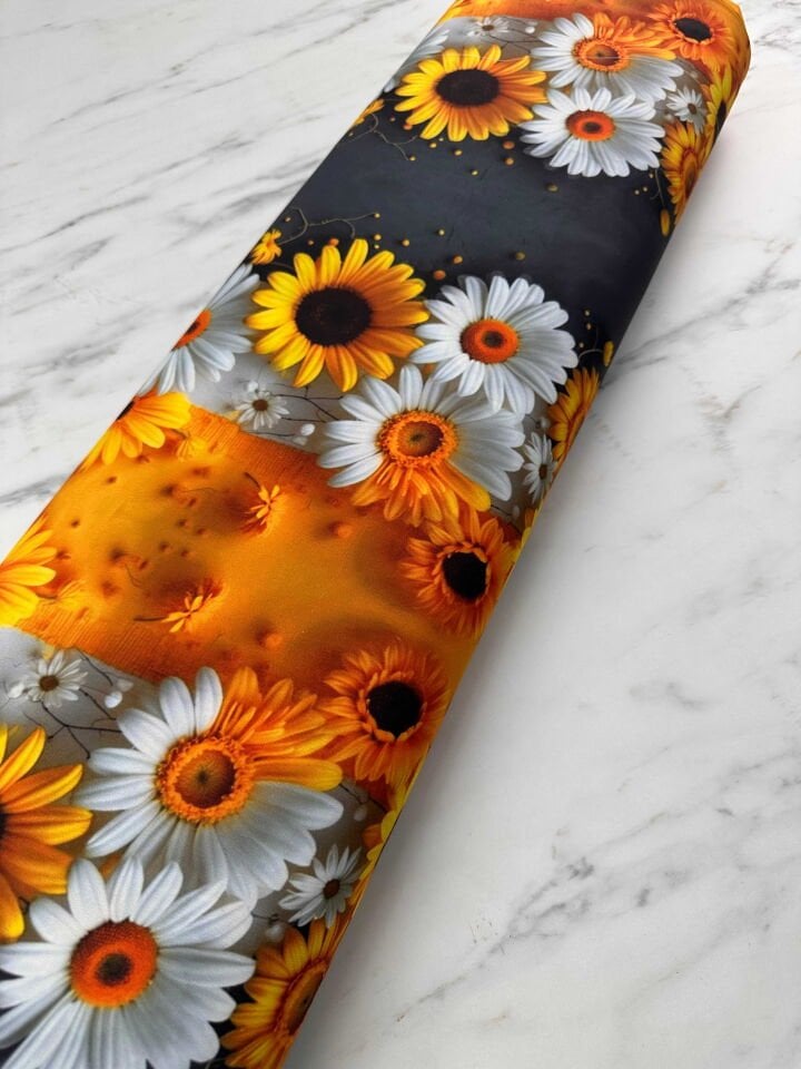 Desenli Krep Kumaş Elbise Etek Gömlek Şalvar