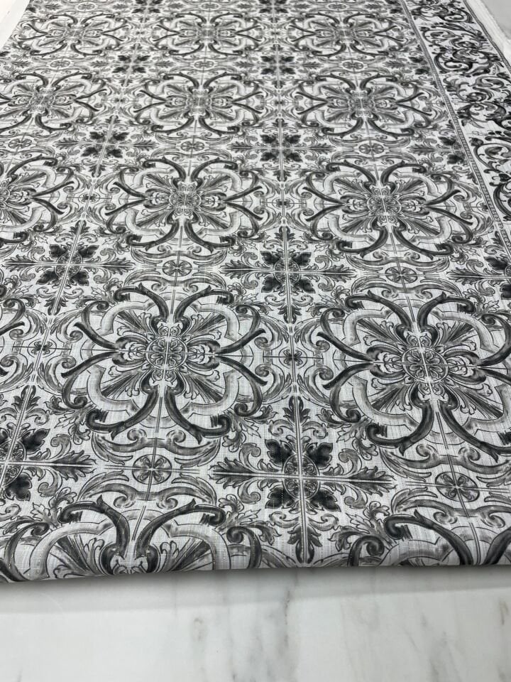 Altın Simli Monokka Desen Elbiselik Ceketlik Keten