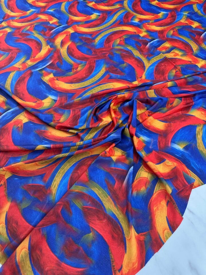 Desenli Likralı Pero Elbise Etek Şalvar Mayo Bikini Olarak Kullanabilirsiniz