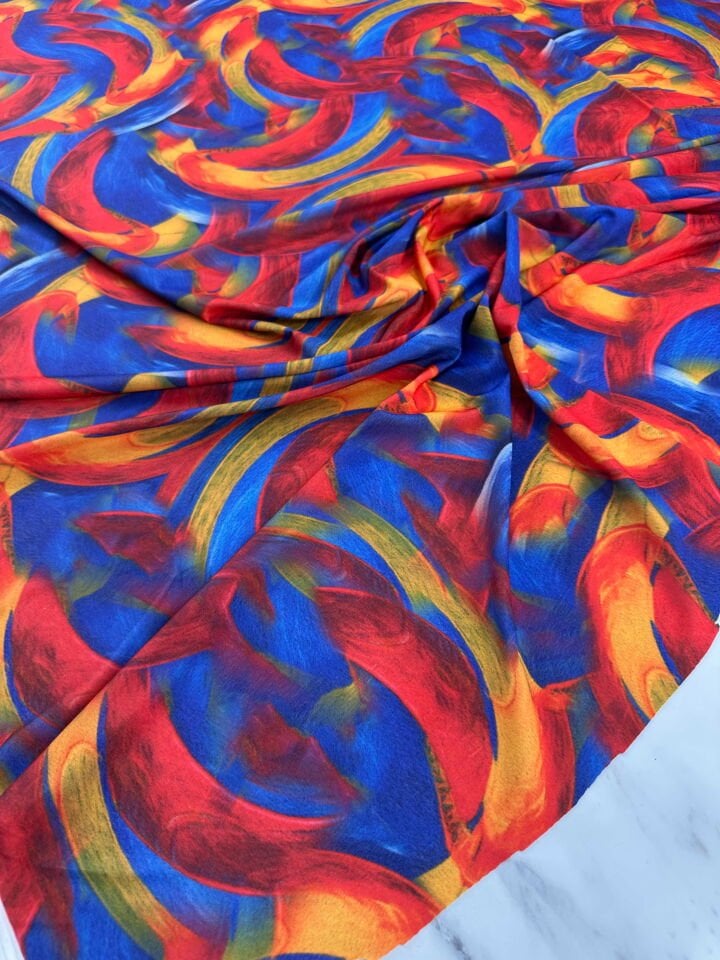 Desenli Likralı Pero Elbise Etek Şalvar Mayo Bikini Olarak Kullanabilirsiniz