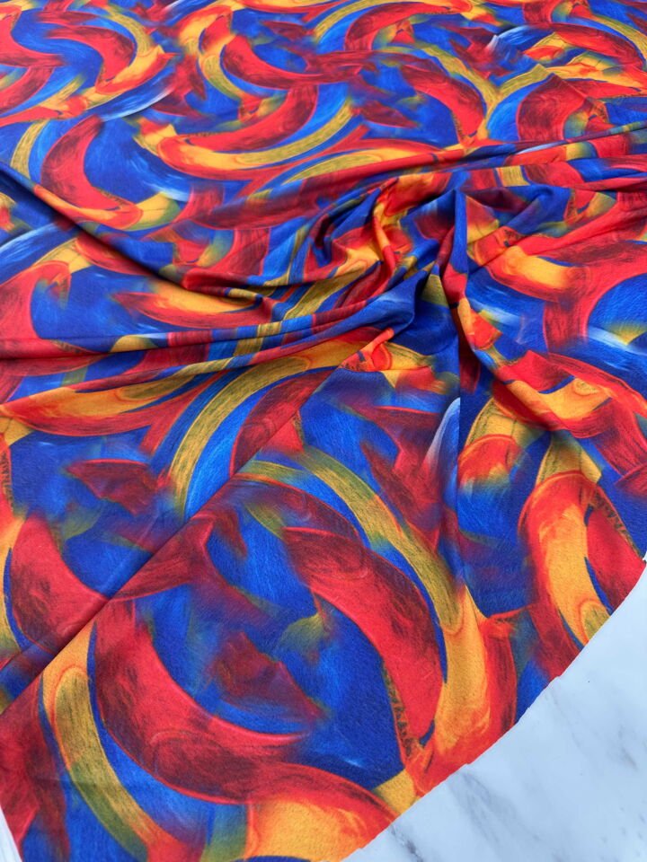 Desenli Likralı Pero Elbise Etek Şalvar Mayo Bikini Olarak Kullanabilirsiniz