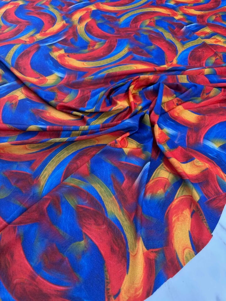 Desenli Likralı Pero Elbise Etek Şalvar Mayo Bikini Olarak Kullanabilirsiniz