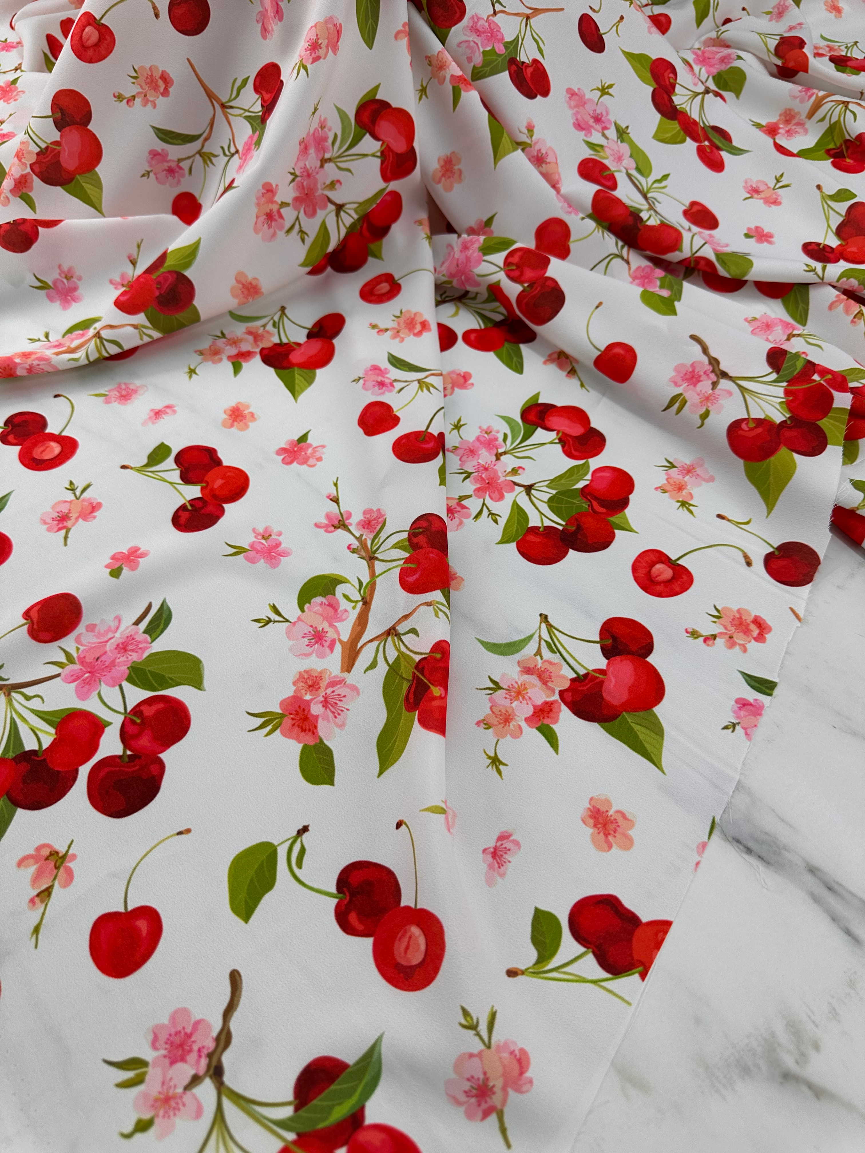 Desenli Krep Kumaş Elbise Etek Gömlek Şalvar