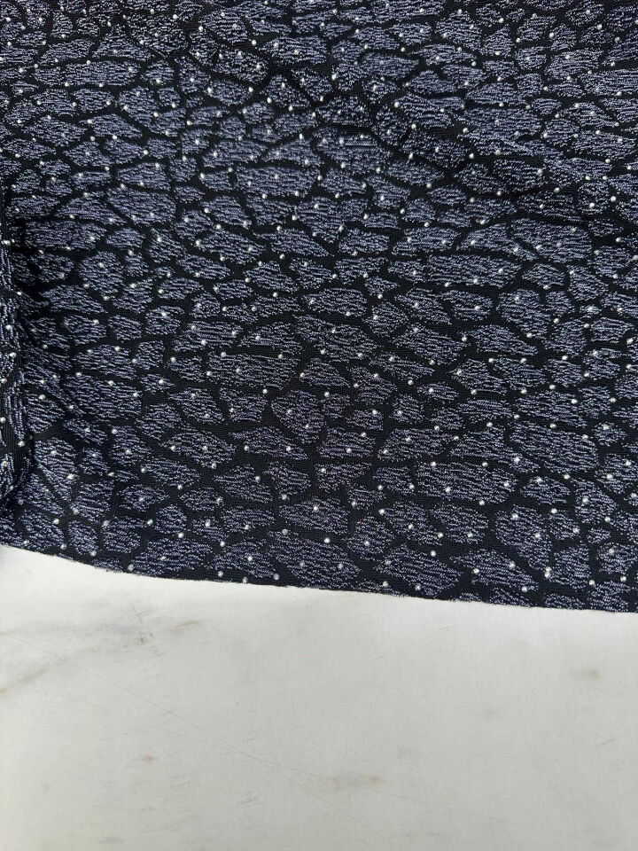 Özel Ürün Leopar Desen Simli Dokuma Taş İşleme Likralı Kumaş