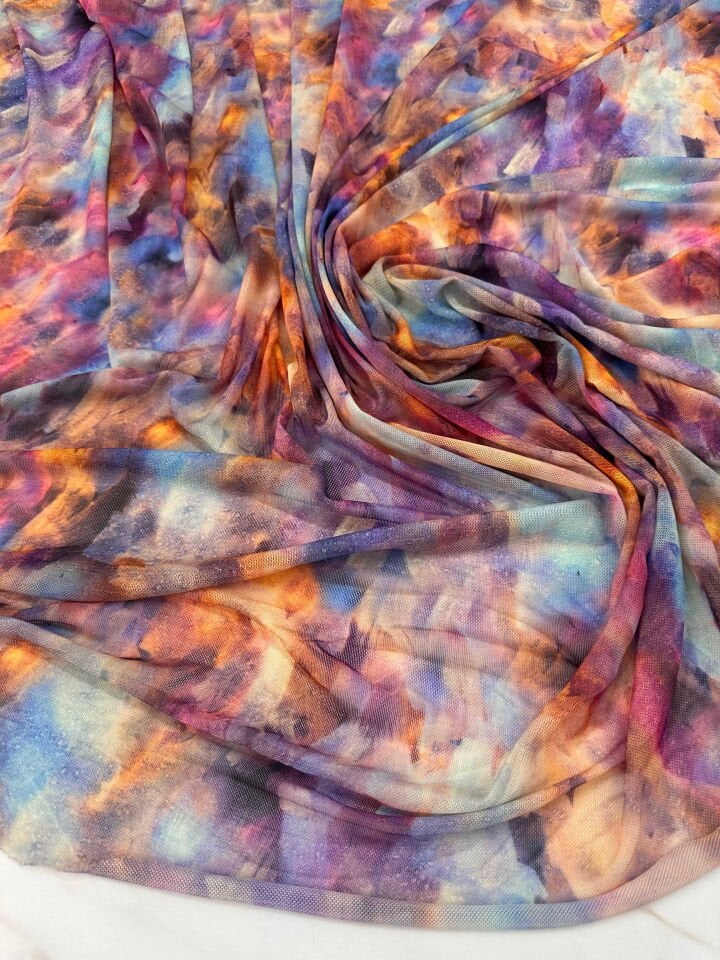 Desenli File İnce Göz ELbise Bluz Payeo