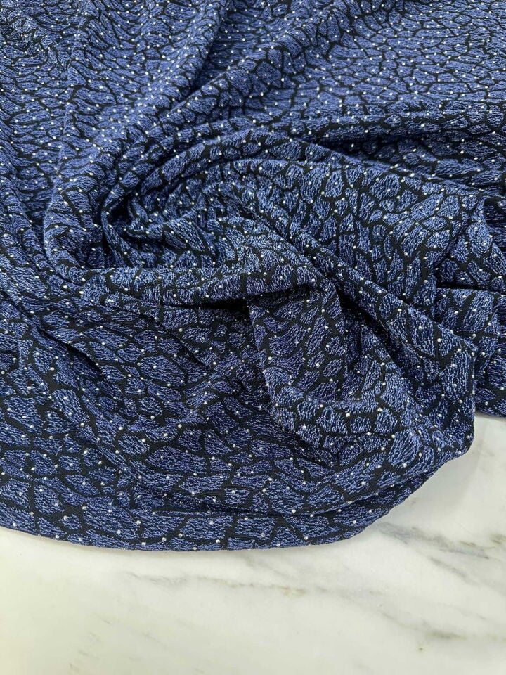 Özel Ürün Leopar Desen Simli Dokuma Taş İşleme Likralı Kumaş