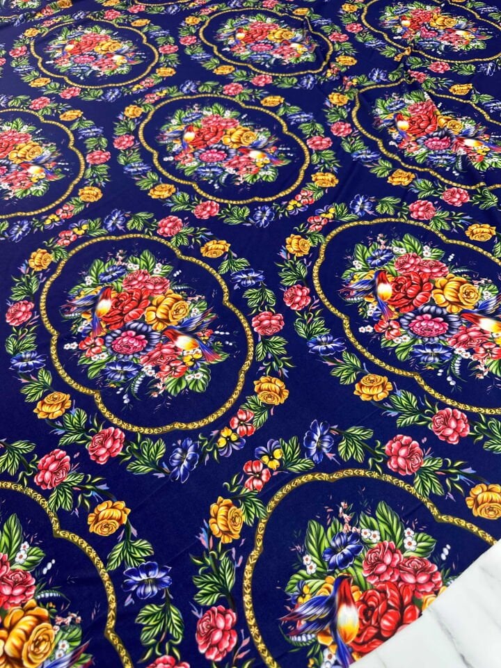 Desenli Likralı Pero Elbise Etek Şalvar Mayo Bikini Olarak Kullanabilirsiniz