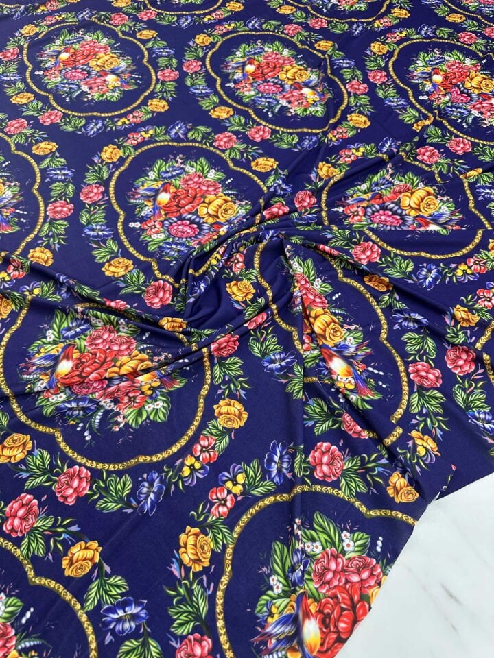 Desenli Likralı Pero Elbise Etek Şalvar Mayo Bikini Olarak Kullanabilirsiniz