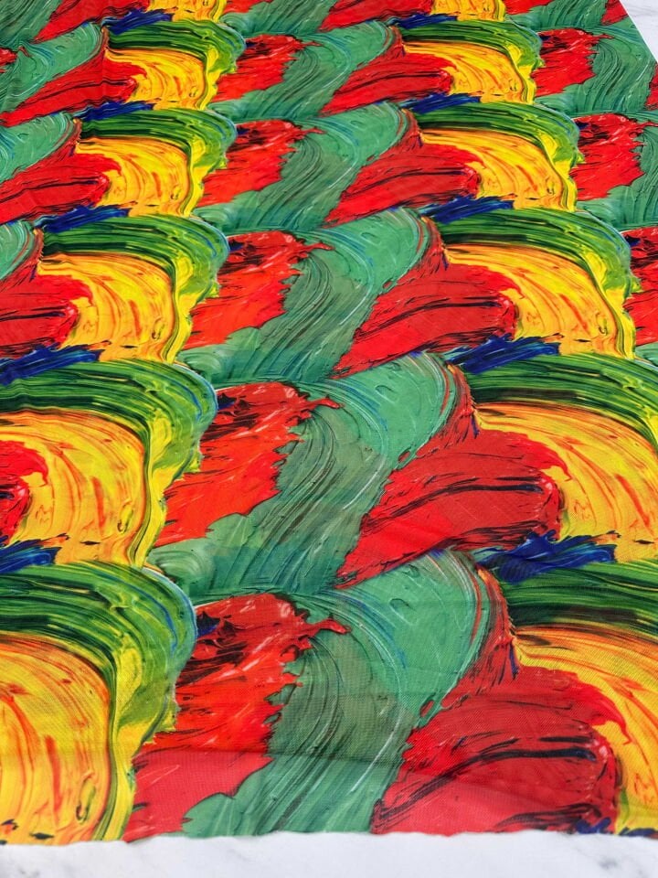 Desenli İnce Göz File Elbise Bluz Etek Payao