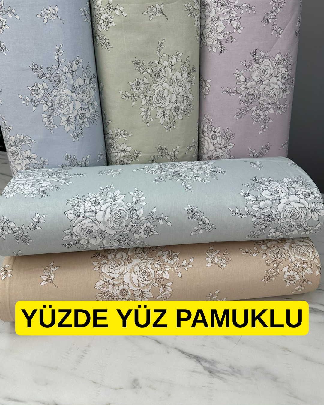 Yüzde Yüz Pamuklu Nevresim En 2.40