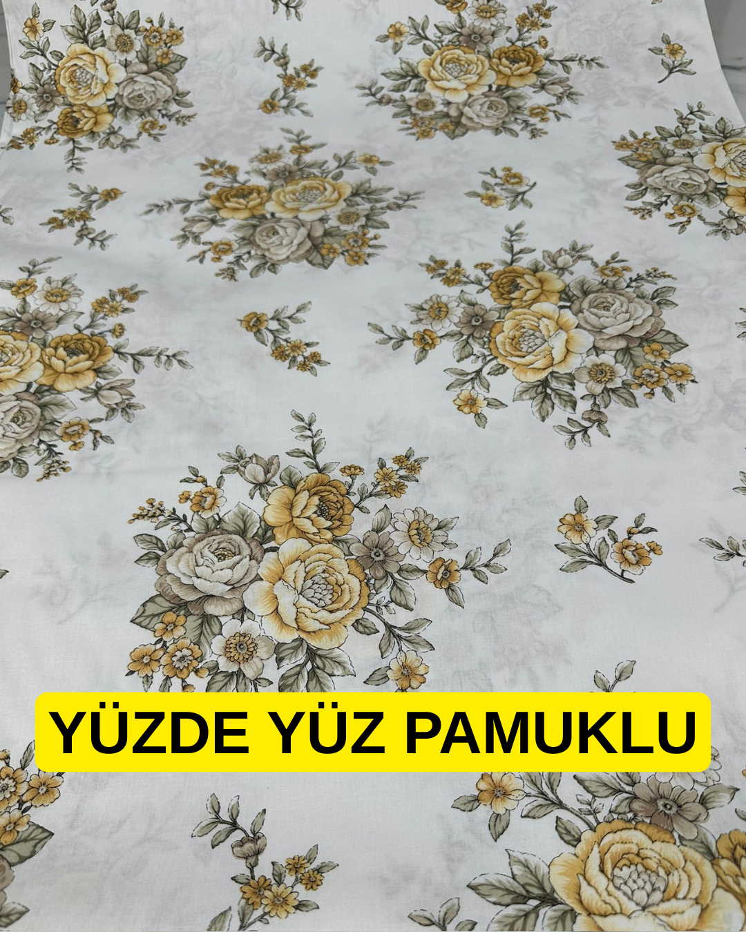 Yüzde YÜz Pamuklu Nevresim En 2.40