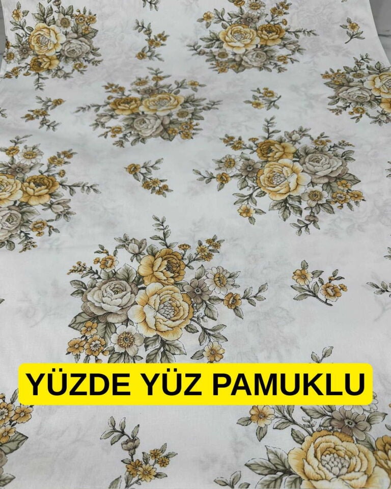Yüzde YÜz Pamuklu Nevresim En 2.40