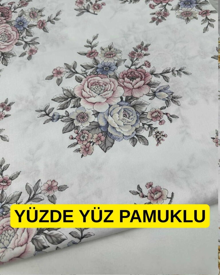 Yüzde Yüz Pamuklu Nevresim En 2.40