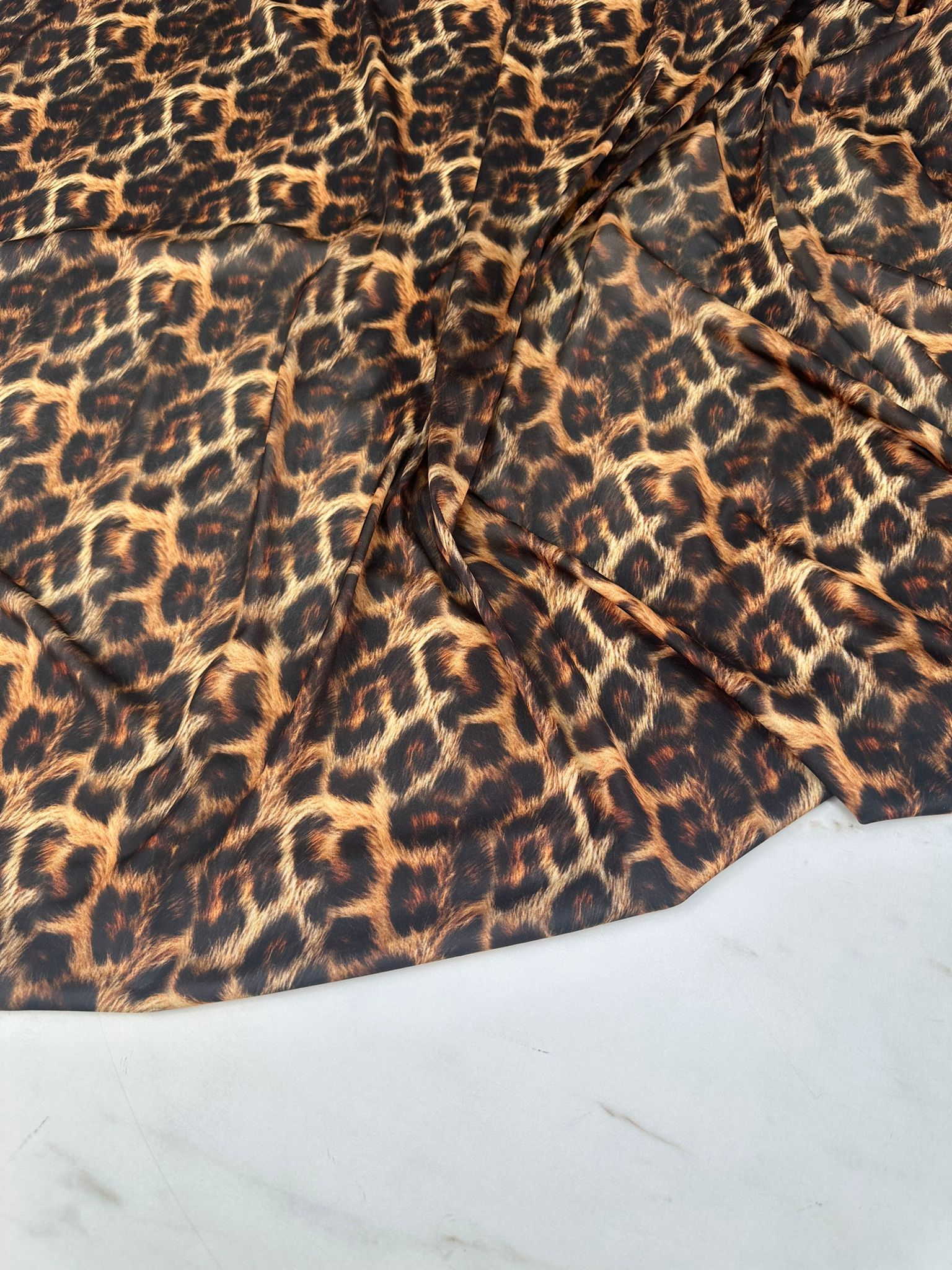 Leopar Likralı Jarse Kumaş