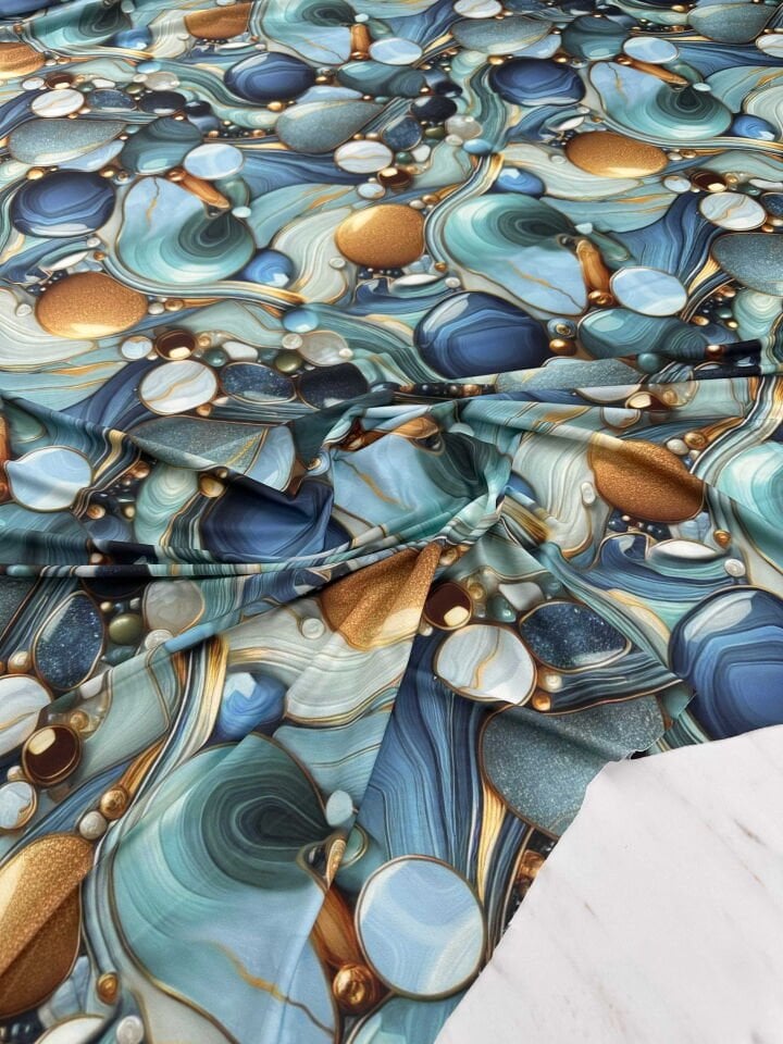 Desenli Likralı Pero Elbise Etek Şalvar Mayo Bikini Olarak Kullanabilirsiniz