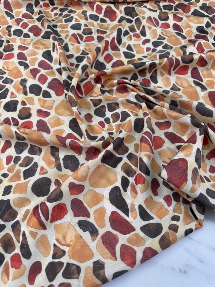 Desenli Javanes Kumaş Elbise Etek Pantolon Ceket