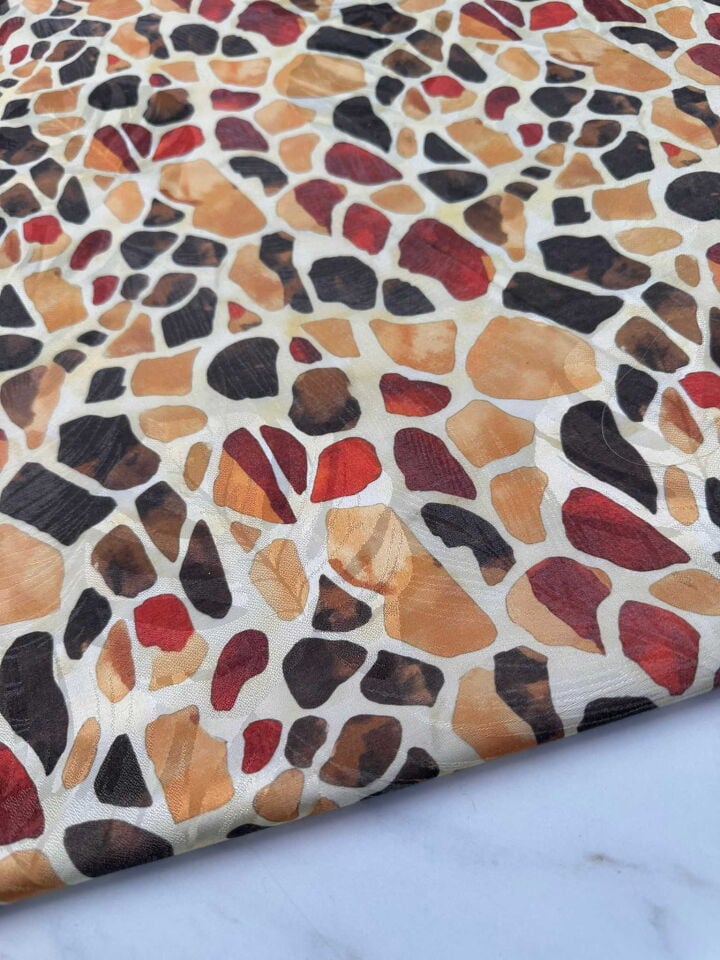 Desenli Javanes Kumaş Elbise Etek Pantolon Ceket