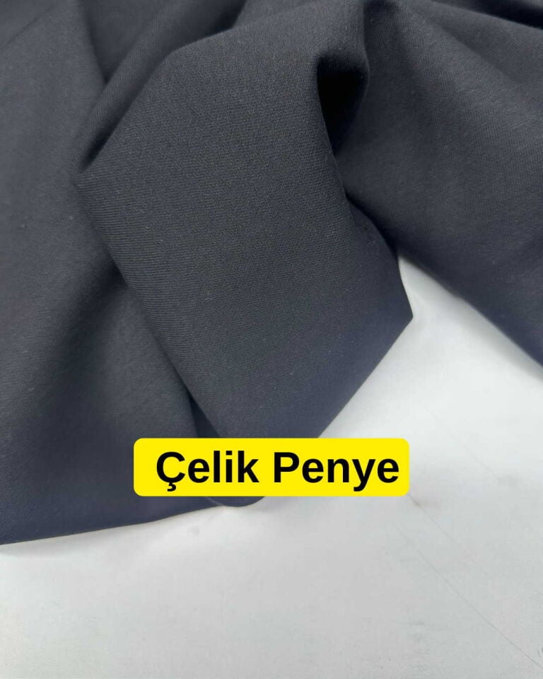 Siyah Petek Çelik Penye Likralı Yumuşak Dökümlü