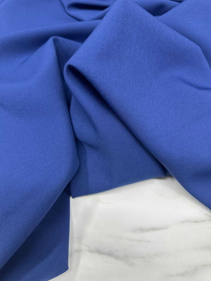 Açık Laciver Likralı Dabıl Krep Yumuşak Dökümlü Kırışmaz