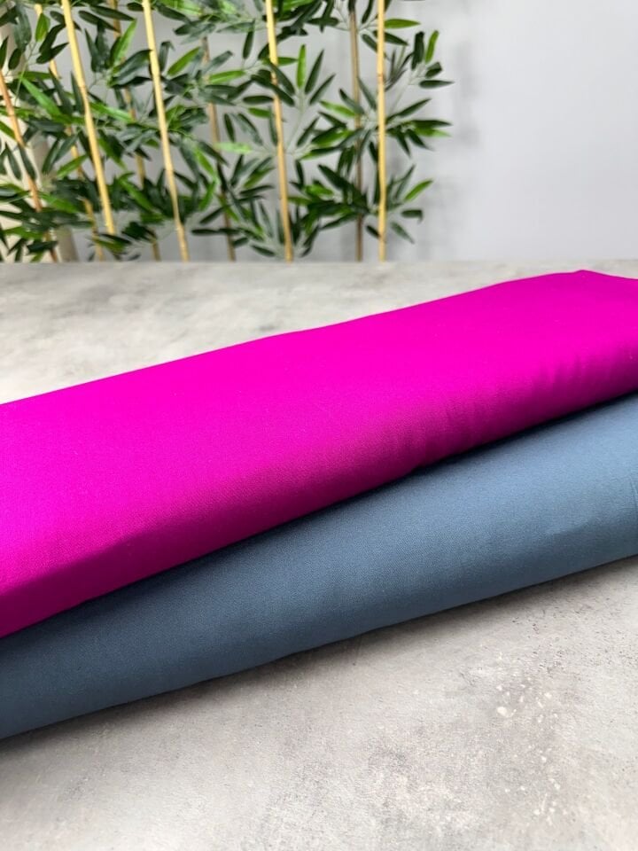 Düz Yüzde Yüz Pamuklu Elbiselik Viskon Kumaş