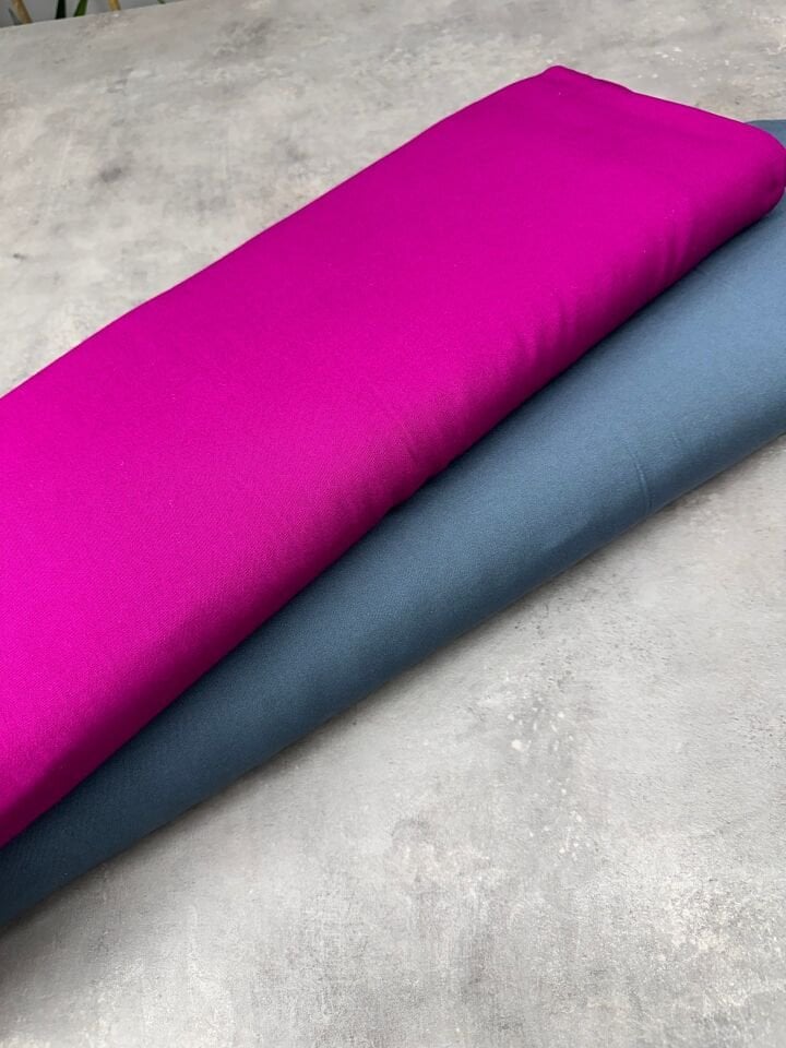 Düz Yüzde Yüz Pamuklu Elbiselik Viskon Kumaş