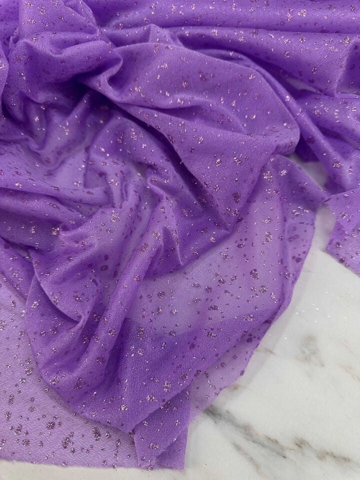 Fantazi Simli Tül Elbise Etek Abaya