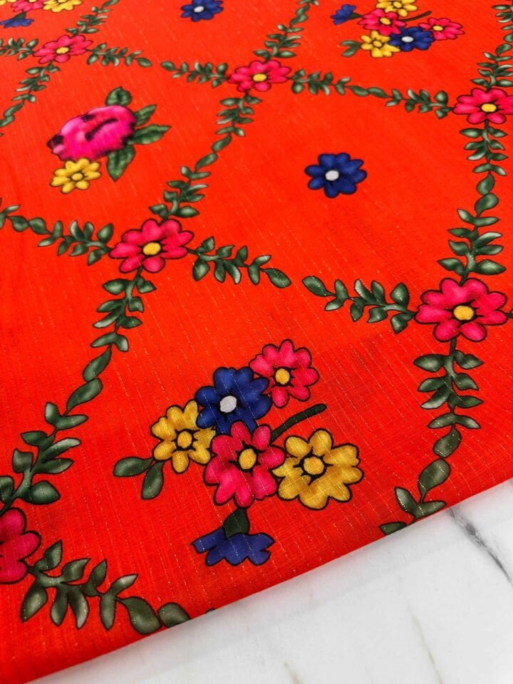 Desenli Poliviskon Sim İp Dokuma Keten Elbise Etek Pabtolon Şalvar