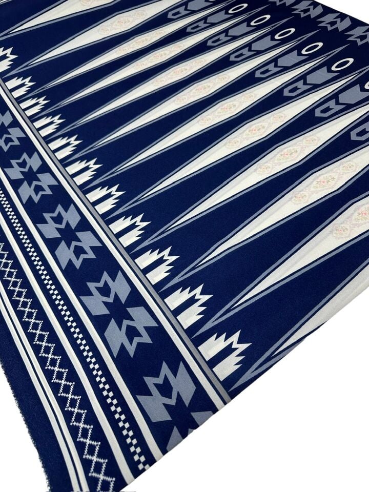 Özbek Desen Elbiselik Gömleklik Krep Kumaş