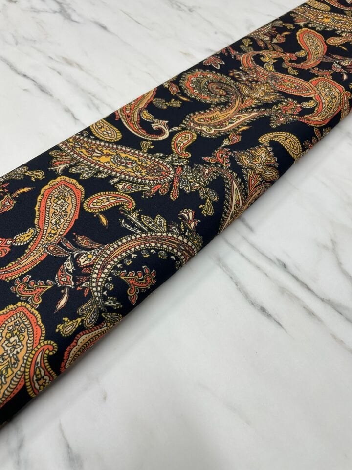 Özbek Desen Elbiselik Gömleklik Krep Kumaş