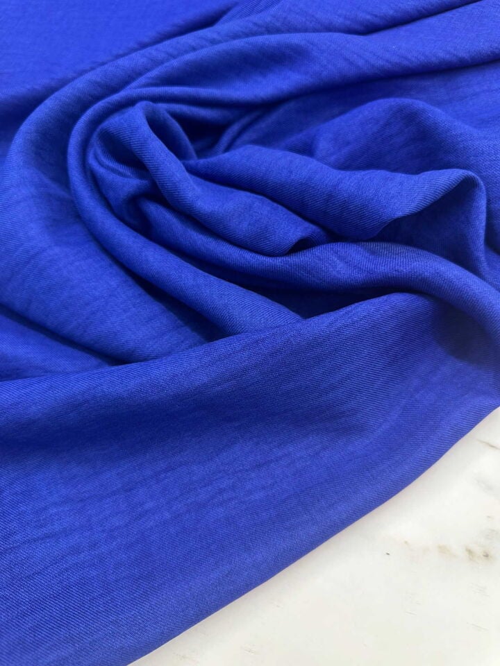 Saks Mavi Sofya Keten Elbise Etek Pantolon