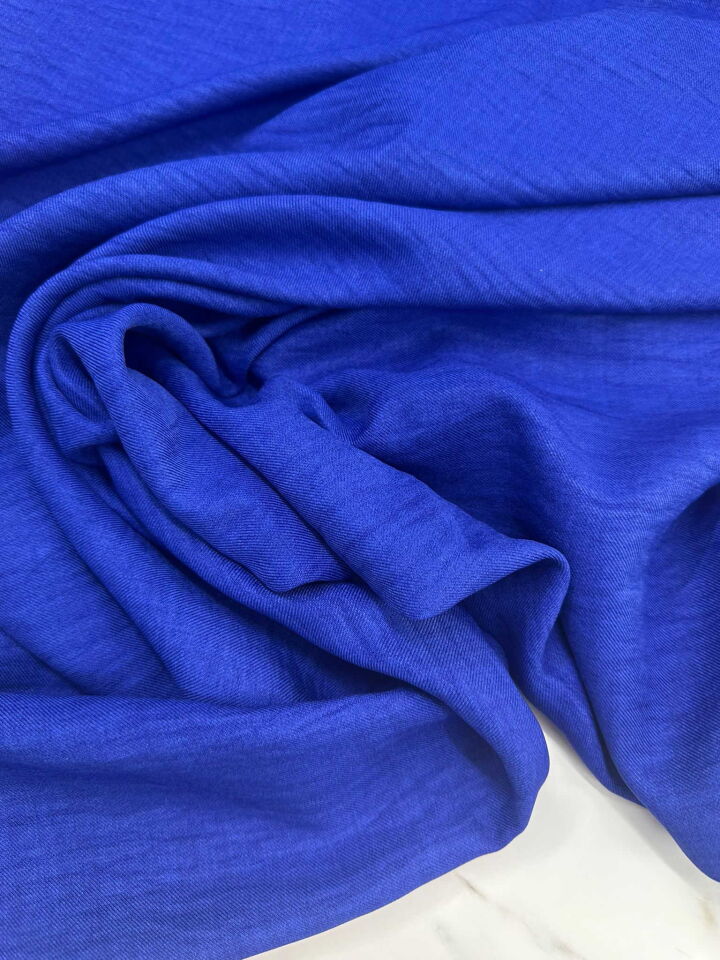 Saks Mavi Sofya Keten Elbise Etek Pantolon