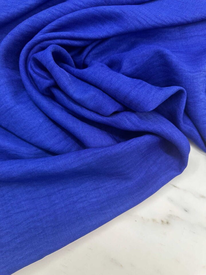 Saks Mavi Sofya Keten Elbise Etek Pantolon