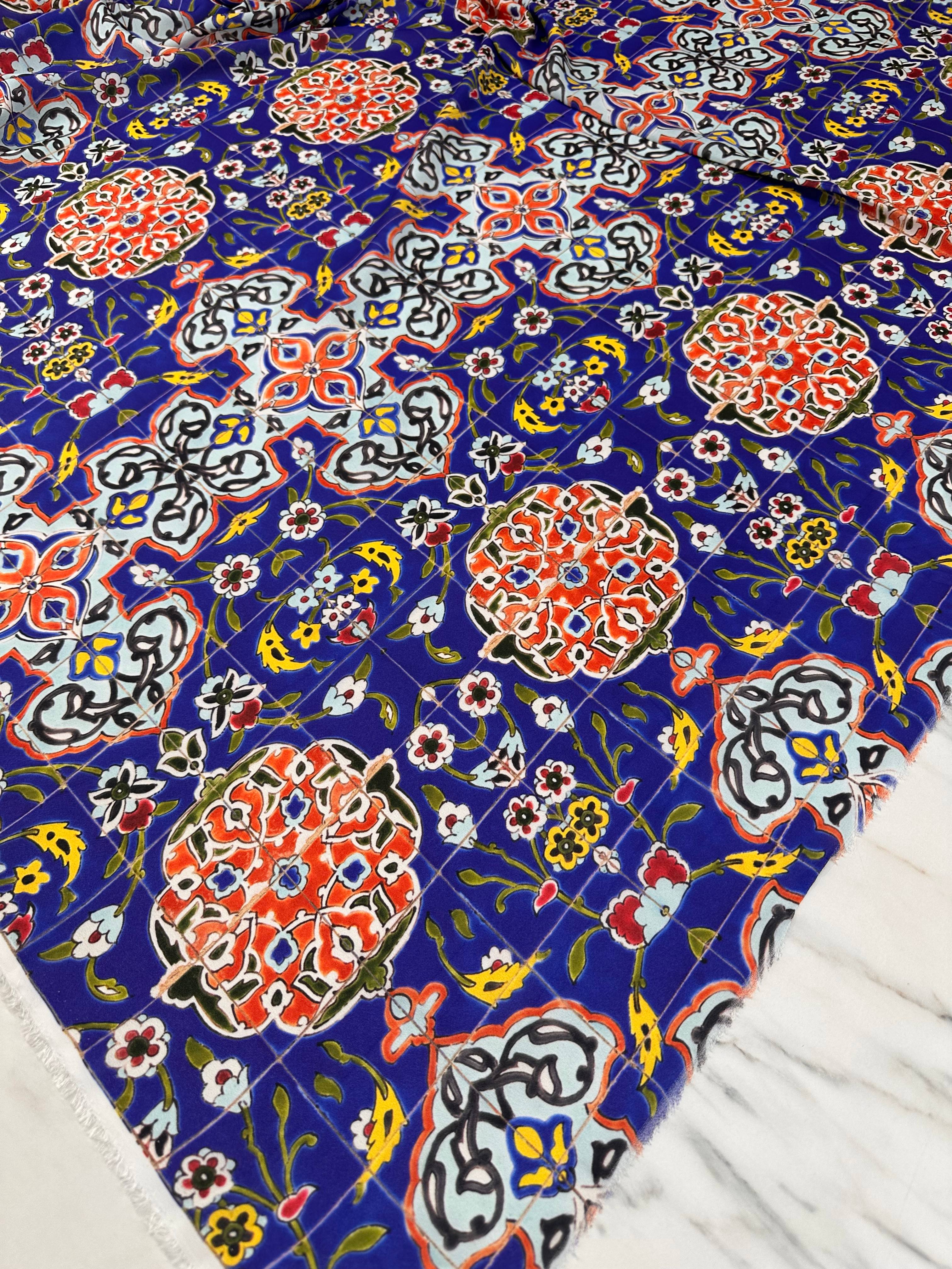 Özbek Desen Elbiselik Gömleklik Krep Kumaş