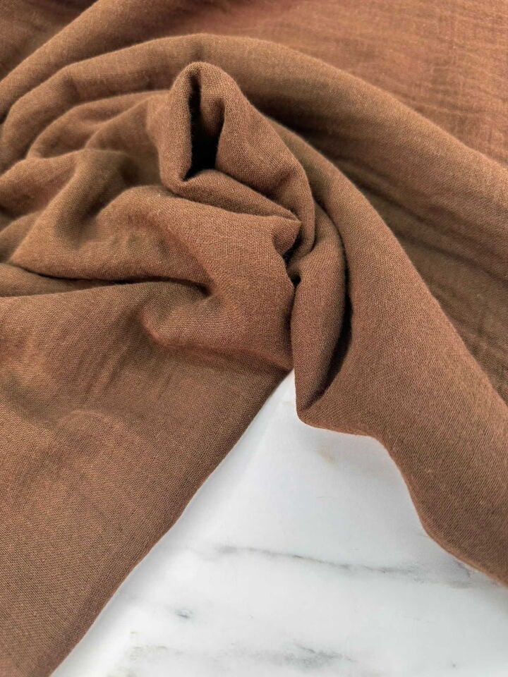 Kahfe Çift Kat Müslüm Kumaş Elbise Etek Pantolon