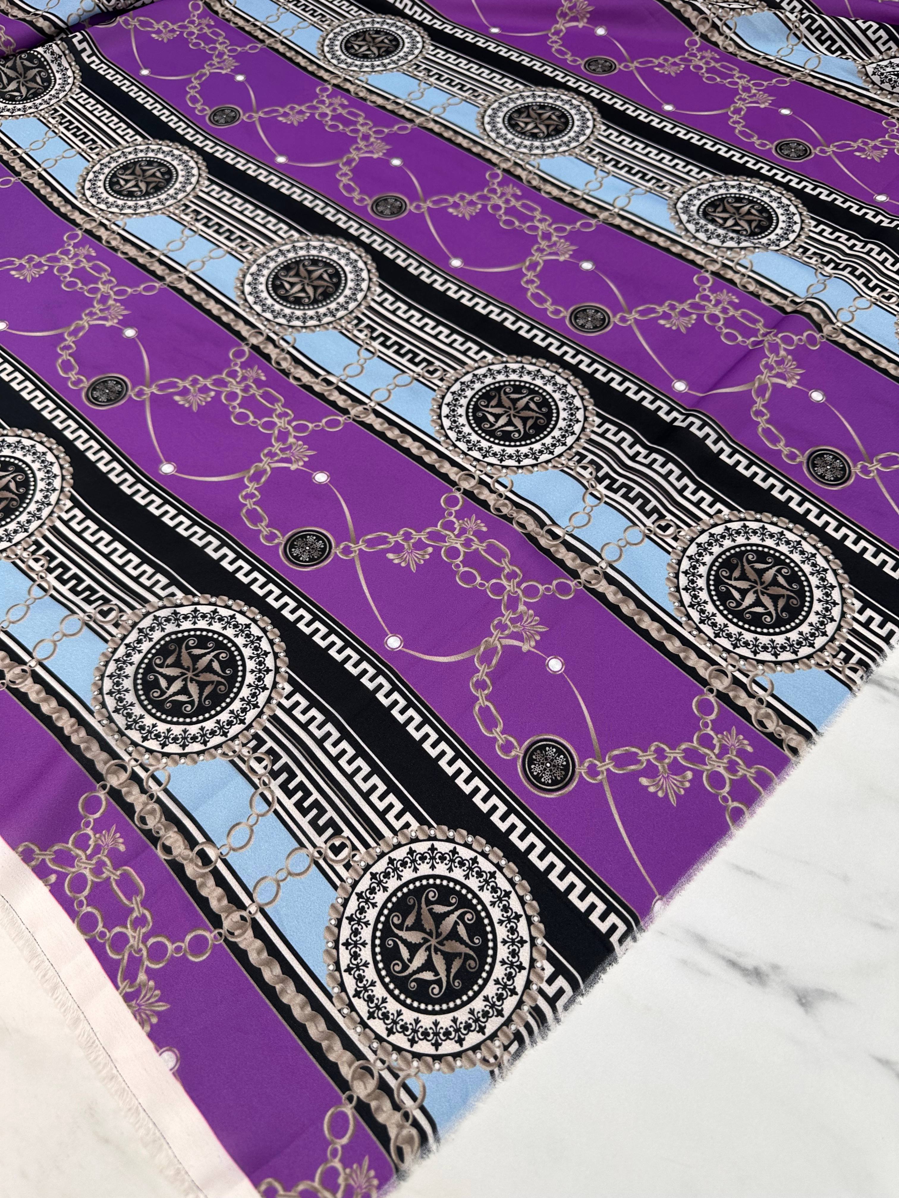 Agrar Desen Elbiselik Gömleklik Krep Kumaş