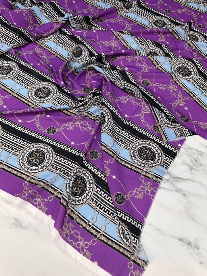 Agrar Desen Elbiselik Gömleklik Krep Kumaş