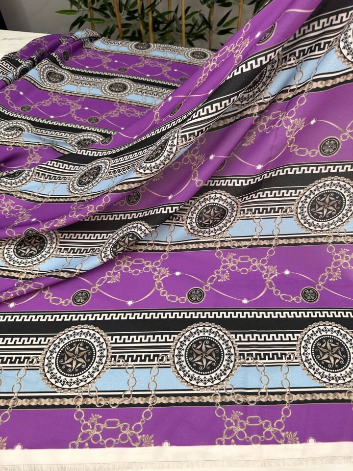 Agrar Desen Elbiselik Gömleklik Krep Kumaş