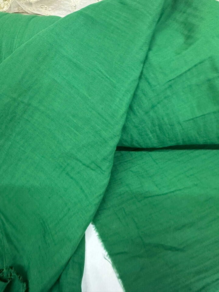 Yeşil Çift Katlı Müslüm Elbise Etek Pantolon