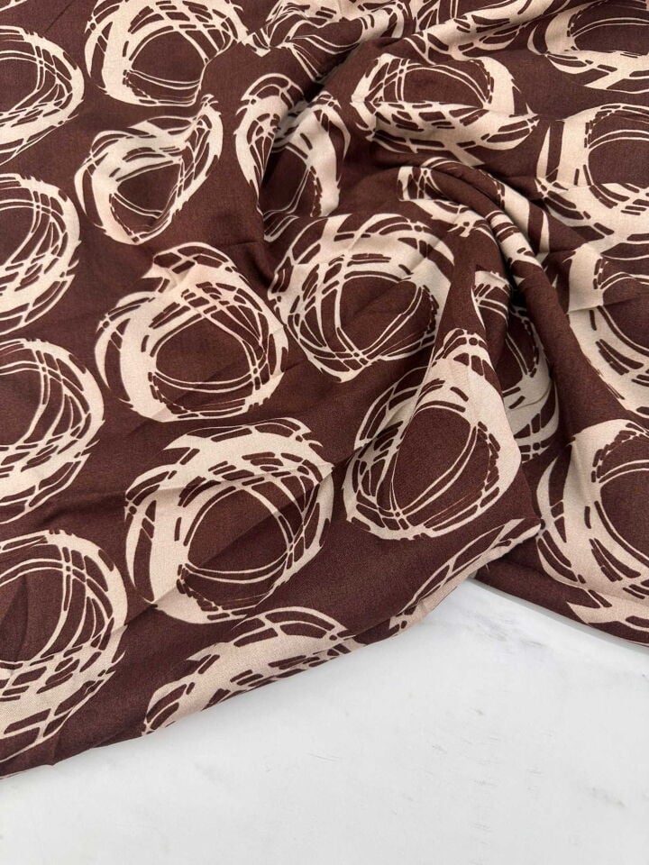 Desenli Viskon Kumaş Elbise Etek Gömlek Şalvar