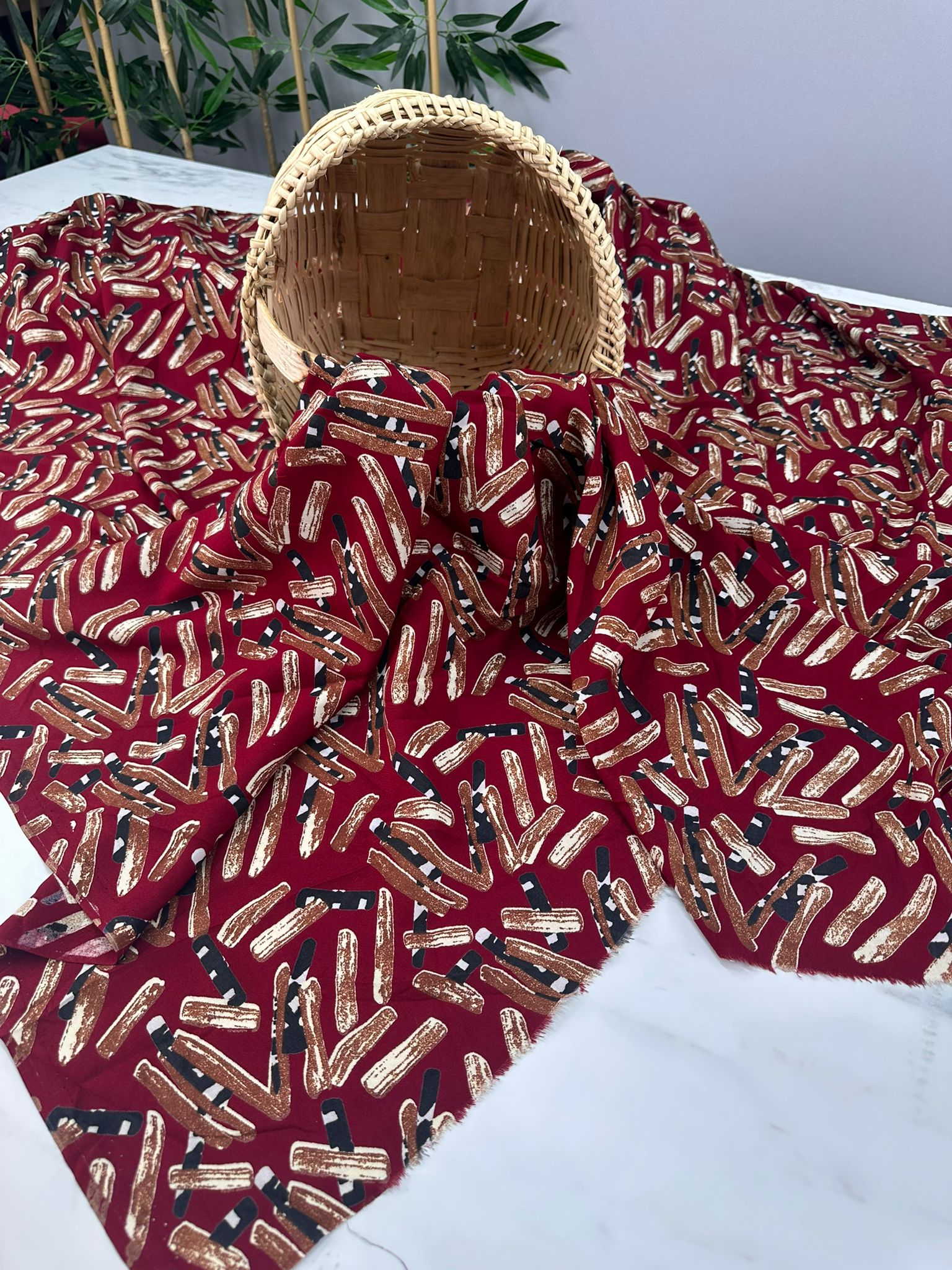 Desenli Viskon Elbise Etek Gömlek Şalvar