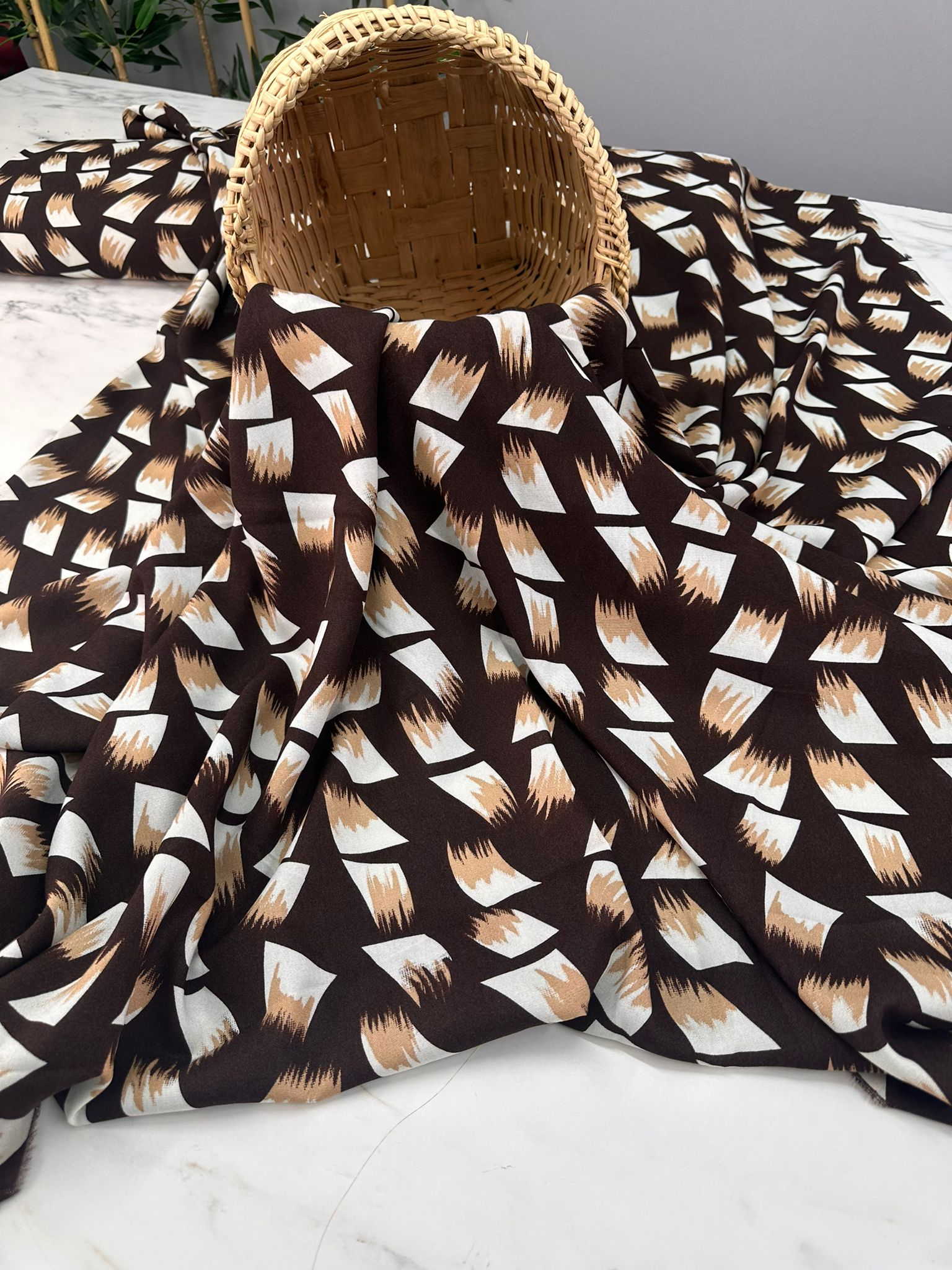 Desenli Viskon Elbise Etek Gömlek Şalvar