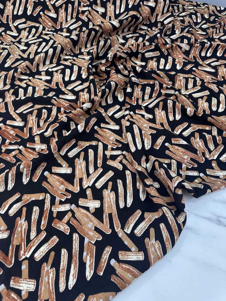 Desenli Viskon Elbise Etek  Gömlek Şalvar