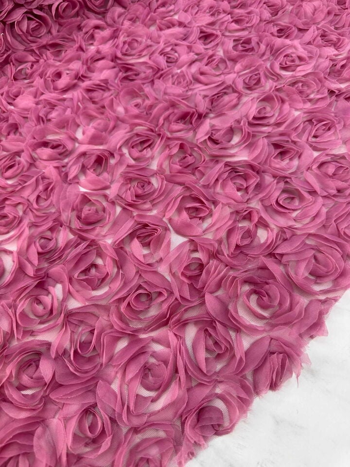 Rozelina Gül İşleme Tül